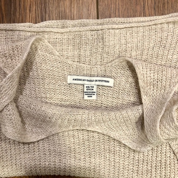 GUC American Eagle Oatmeal Knit Tank (Adult Extra Small) - Picture 2 of 4
